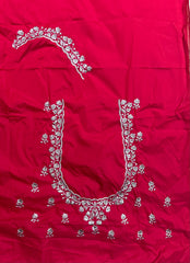 NR401TR -Tomato Red Colour Computer Work Blouse