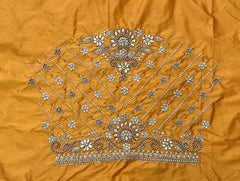 NR859Y - Yellow Colour Computer Maggam Work Blouse