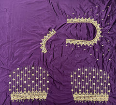 NR929WN- Wine Colour Computer Maggam Work Blouse