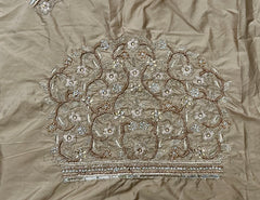 NR1320GD -Gold Colour Computer Maggam Work Blouse