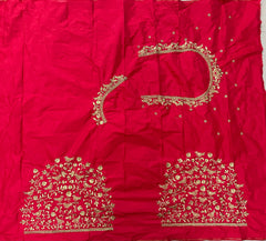 NR398TR - Tomato Red Colour Computer Work Blouse