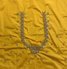 NR951Y -Yellow Colour Computer Maggam Work Blouse