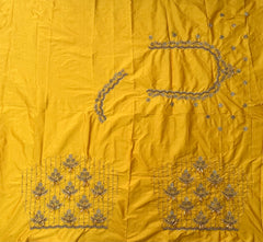 NR990Y- Yellow Colour Computer Maggam Work Blouse