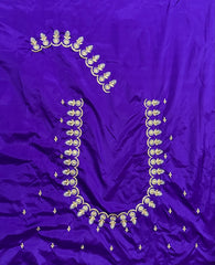 NR405VL -Violet Colour Computer Work Blouse