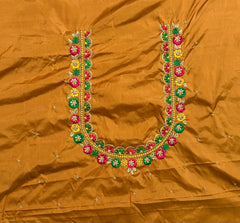 NR468MY -Mustard  Yellow Colour Computer Multi Work Blouse