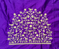 NR398V - Violet Colour  Computer Work Blouse