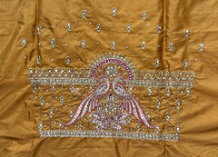 NR995MY -Mustard Yellow Colour Computer Maggam Work Blouse