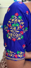 NR484IB -Ink Blue Colour  Computer Multi  Work Blouse