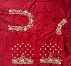 NR890M - Maroon Colour Computer Maggam Work Blouse