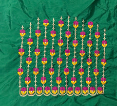 NR494G -Green Colour Computer Work Blouse