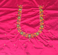 NR449TP - Tomato Pink Colour Computer Multi Work Blouse
