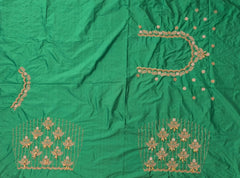NR990G - Green Colour Computer Maggam Work Blouse