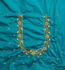 NR480SG -Sea Green Colour Computer Multi Work Blouse