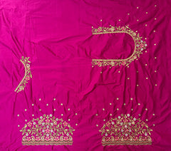 NR897P - Pink Colour Computer Maggam Work Blouse