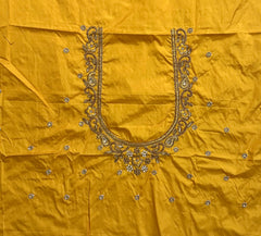 NR897Y -Yellow Colour Computer Maggam Work Blouse