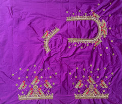 NR1059PR- Purple Colour Computer Maggam Work Blouse