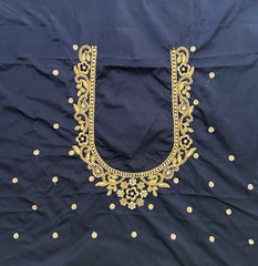 NR897NB -Navy Blue Colour Computer Maggam Work Blouse