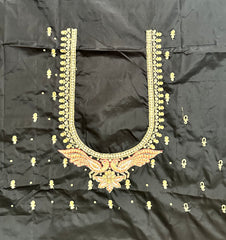 NR995BL -Black Colour Computer Maggam Work Blouse