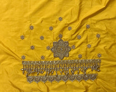 NR951Y -Yellow Colour Computer Maggam Work Blouse
