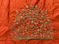 NR398OR - Orange Colour Computer Work Blouse