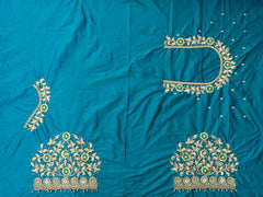 NR1296RG -Rama Green Colour Computer Maggam Work Blouse
