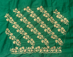 NR403G -Green Colour Computer Work Blouse