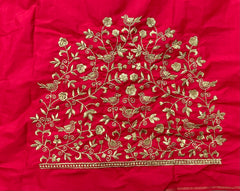 NR398TR - Tomato Red Colour Computer Work Blouse