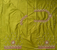 NR885MD - Mahendi Colour Computer Maggam Work Blouse