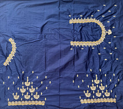 NR849NB- Navy Blue Colour Computer Maggam Work Blouse