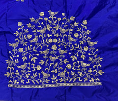 NR398IB - Ink Blue Colour  Computer Work Blouse