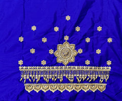 NR951IB -Ink Blue Colour Computer Maggam Work Blouse