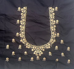 NR403BL -Black Colour Computer Work Blouse