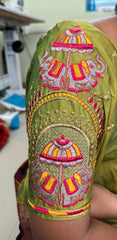 NR482MD - Mahendi Colour Computer Multi Work Blouse