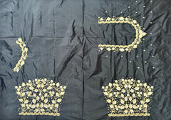 NR1298BL - Black Colour Computer Maggam Work Blouse