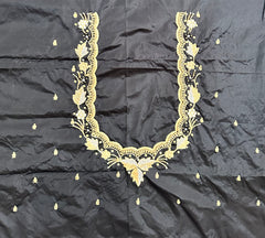 NR1298BL - Black Colour Computer Maggam Work Blouse