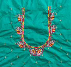 NR482SG - Sea Green Colour Computer Multi Work Blouse