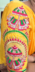 NR482Y - Yellow  Colour Computer Multi Work Blouse