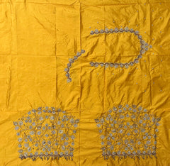 NR1299Y  Yellow Colour Computer Maggam Work Blouse