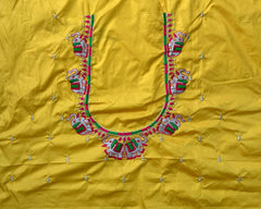 NR482Y - Yellow  Colour Computer Multi Work Blouse