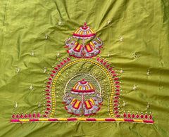 NR482MD - Mahendi Colour Computer Multi Work Blouse