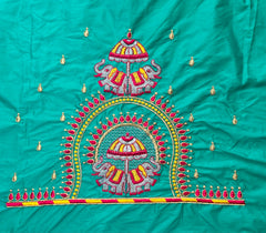 NR482SG - Sea Green Colour Computer Multi Work Blouse