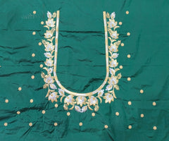 NR399BG - Bottle Green Colour  Computer Work Blouse