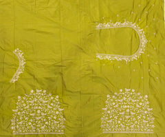 NR398MD - Mahendi Colour  Computer Work Blouse