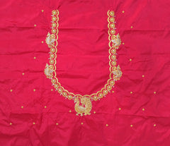 NR397TP - Tomato Pink Colour Computer Work Blouse