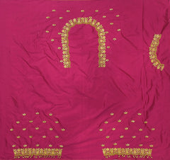 NR795TP - Tomato Pink Colour Maggam Work Blouse
