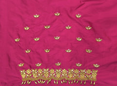 NR795TP - Tomato Pink Colour Maggam Work Blouse