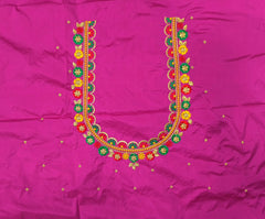NR468RP - Rani Pink Colour Computer Multi Work Blouse