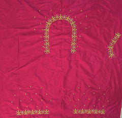 NR728TP - Tomato Pink Colour Maggam Work Blouse