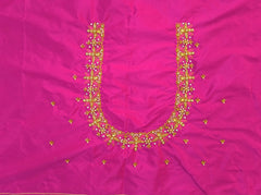 NR728P - Pink Colour Maggam Work Blouse