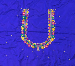 NR468IB - Ink Blue Colour Computer Multi Work Blouse